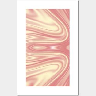 Peach Liquify Pattern Background Posters and Art